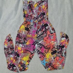 Colorful Graphic Jumpsuit